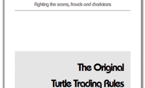 Original Turtle Rules forex ebook pdf